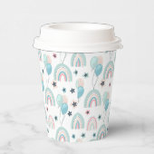 Papieren beker voor 1e verjaardag met schattige te (Rechts)