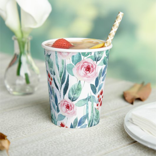 Papieren beker voor baby shower met schattig desig (Insitu)