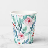 Papieren beker voor baby shower met schattig desig (Voorkant)