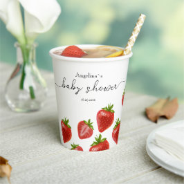 Papieren beker voor een baby shower