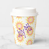 Papieren beker - Vuurwerk voor de vierde (Voorkant)