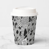 Papieren beker zwarte stip (Links)