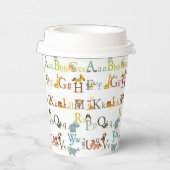 Papieren bekers - alfabet (Rechts)