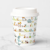 Papieren bekers - alfabet (Voorkant)