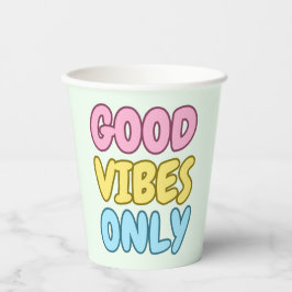 Papieren Bekers Alleen Goede Vibes