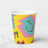 Papieren bekers "Chanoeka Happy Bright Art" 8 oz. (Links)