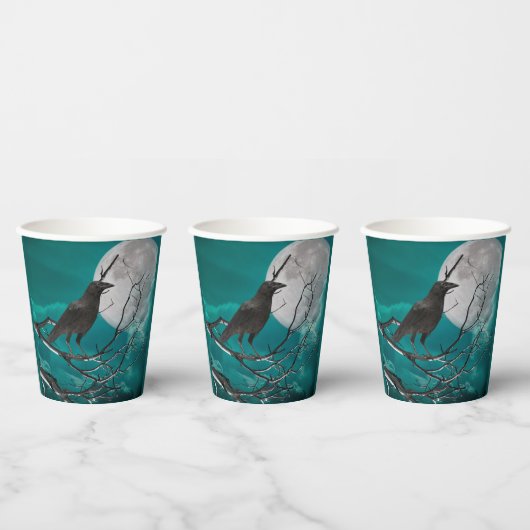 Papieren bekers, De Raven in Groen Bekers (Multi)
