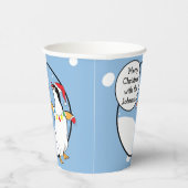 Papieren bekers "Happy Penguin" 0,24 l. (Rechts)