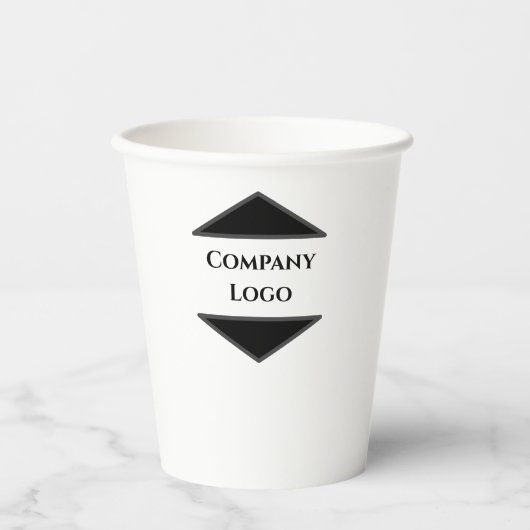 Papieren bekers met eigen logo – 8 oz & 12 oz opti (Voorkant)