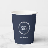 Papieren bekers met eigen logo | Gepersonaliseerd (Achterkant)