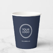 Papieren bekers met eigen logo | Gepersonaliseerd (Voorkant)