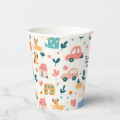 Papieren bekers met kleurrijke patronen (Rechts)