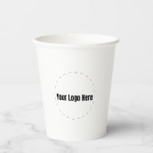 Papieren bekers met logo in bulk (Voorkant)