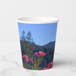 Papieren bekers Mt Tamalpais Roze Bloemen