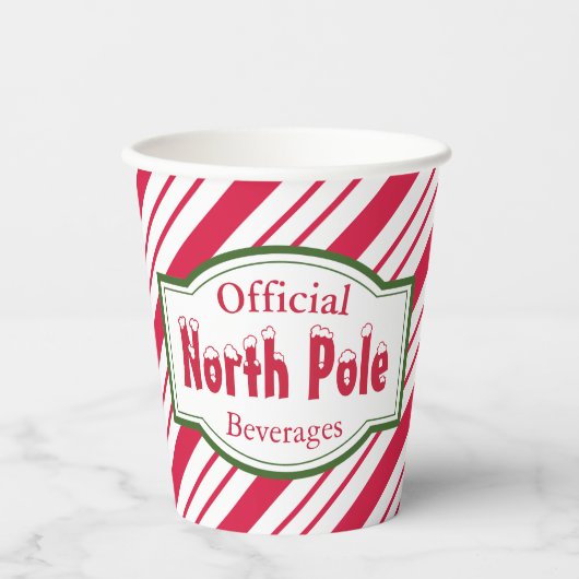 Papieren bekers Noordpool  (Voorkant)