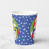 Papieren bekers "Sinterklaas cadeaus" 0,24 l. (Rechts)