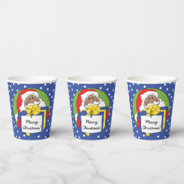 Papieren bekers "Sinterklaas cadeaus" 0,24 l.
