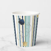 Papieren bekers "Stripes and Fun" 8 oz. (Achterkant)