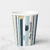 Papieren bekers "Stripes and Fun" 8 oz. (Rechts)