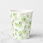 Papieren bekers voor een bruidsfeest. (Voorkant)