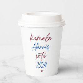 Papieren bekers voor Kamala Harris 2024