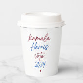 Papieren bekers voor Kamala Harris 2024 (Voorkant)