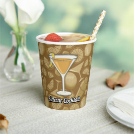Papieren bekers voor Sidecar-cocktail