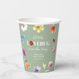 Papieren bekers voor Wildflower Lovebug baby showe