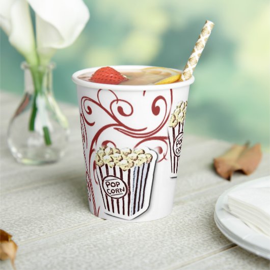 Papieren Bekertje Popcorn Bekers (Insitu)