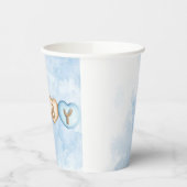 Papieren bekertje voor babyshower bekers (Links)
