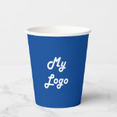 Papieren bekertjes van de firma Royal Blue Bekers (Voorkant)