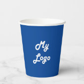 Papieren bekertjes van de firma Royal Blue Papieren Bekers (Achterkant)