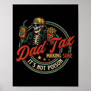Papieren Belasting Zorg Dat Het Niet Giftig Skelet Poster