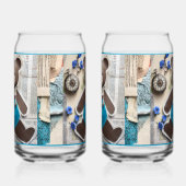 Papieren Beren Frisdrankglas Blikvorm Glas (Rechts)