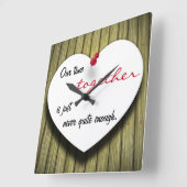 Papieren berichtnotitiehart - wandklok (Hoek)