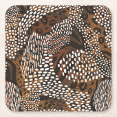 Papieren Bierviltjes Dierprint Kartonnen Onderzetters (Voorkant)