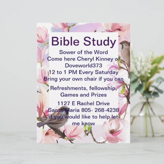 Papieren Blad Bijbelstudie (Staand voorkant)