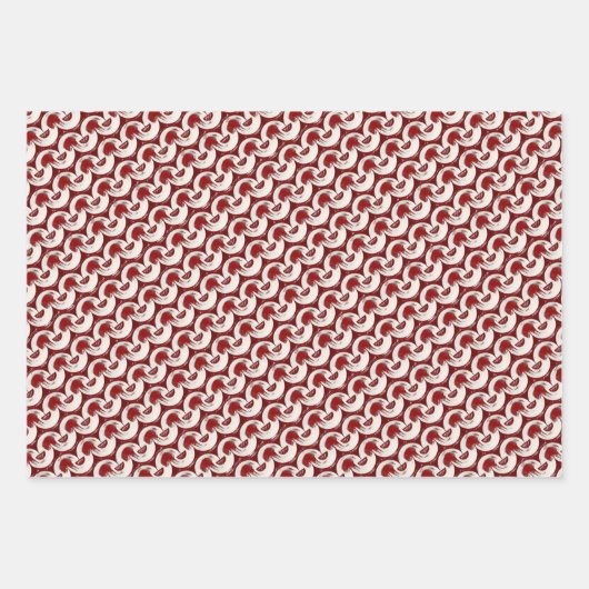 Papieren bladen met gebufferd buisvormig patroonde inpakpapier vel (Voorkant 2)