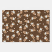 Papieren bladen met klein Baby shower in poedervor Inpakpapier Vel (Voorkant 3)