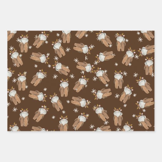 Papieren bladen met klein Baby shower in poedervor Inpakpapier Vel (Voorkant 3)