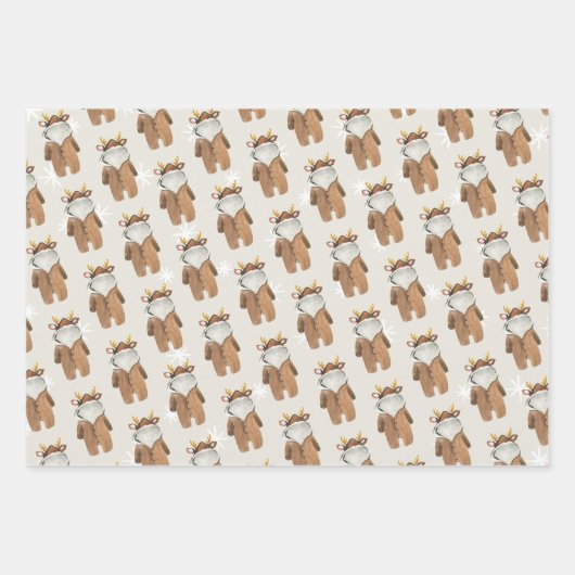 Papieren bladen met klein Baby shower in poedervor Inpakpapier Vel (Voorkant)