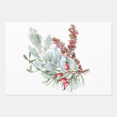 Papieren bladen met prettige kerstinslag inpakpapier vel (Voorkant)