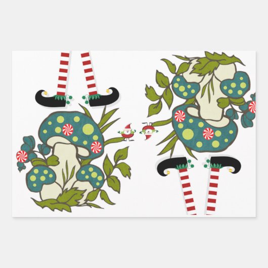 Papieren bladen met prettige kerstinslag inpakpapier vel (Voorkant 3)