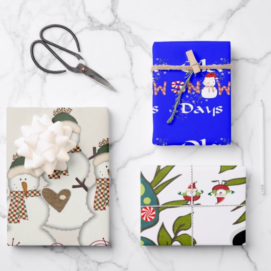 Papieren bladen met prettige kerstinslag inpakpapier vel (Voorkant)