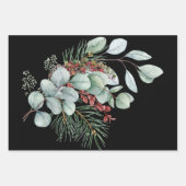 Papieren bladen met prettige kerstinslag inpakpapier vel (Voorkant)