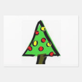 Papieren bladen met prettige kerstinslag inpakpapier vel (Voorkant 3)