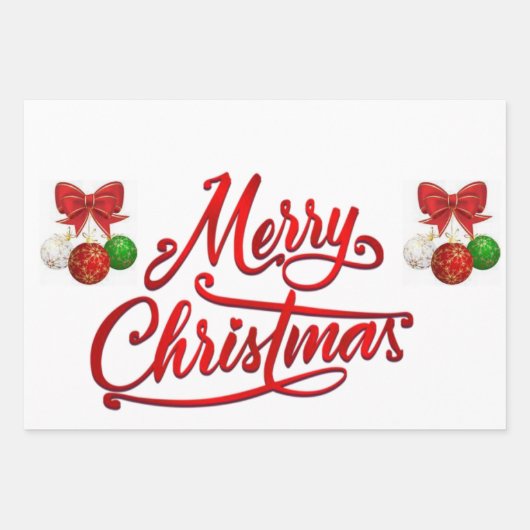 Papieren bladen met prettige kerstinslag inpakpapier vel (Voorkant 2)