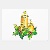 Papieren bladen met prettige kerstinslag inpakpapier vel (Voorkant)