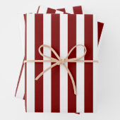 Papieren bladen met rode en witte strepen inpakpapier vel (In situ)