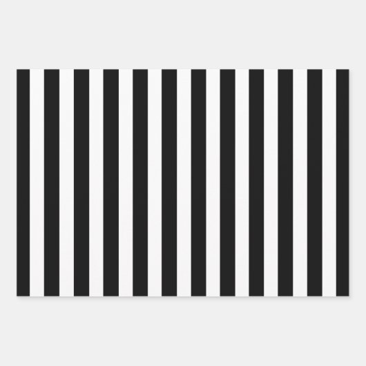 Papieren bladen met zwarte en witte strips inpakpapier vel (Voorkant 3)